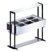 Buffet térmico Saro 6 cubas com tampa Inox 127V BF611