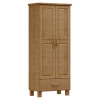 Guarda Roupa 2P 1G Madeira Maciça 81 cm 1140 Freijo Milani Store