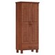 Guarda Roupa 2P 1G Madeira Maciça 81 cm 1140 Imbuia Milani Store