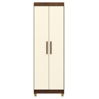Armario Multiuso 2 Portas 60 cm LIN 10045 Imbuia Champanhe VLR