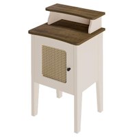 Mesa de Apoio MDF Sala 43 cm 4518 Pinho Off White ARLY