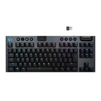 Teclado Gamer Logitech G915 Carbon TKL RGB s/Fio Bluetooth Mecânico US Switch GL Tatile 920-009495
