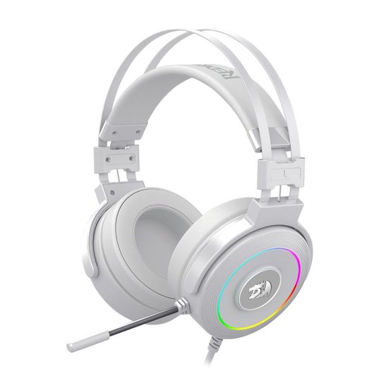 Headset Gamer Redragon Lamia2 Lunar White 7.1 RGB USB H320W-RGB