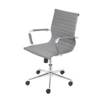 Cadeira OR-3301 Baixa Corino com Base de Rodízio OR Design