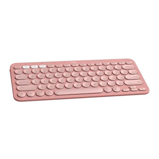 Teclado Sem Fio Logitech Pebble Keys 2 K380s Bluetooth US -  920-011791 -  Rosa