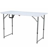 Mesa dobrável Nautika com ajuste de altura Robust Com 120cm Branco