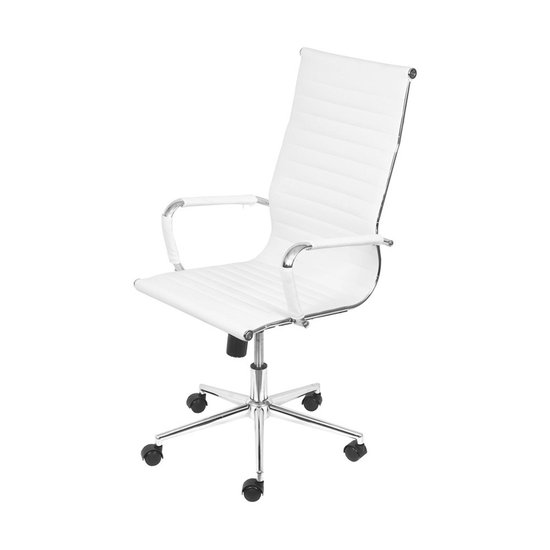 Cadeira OR-3301 Alta Corino com Base de Rodízio OR Design