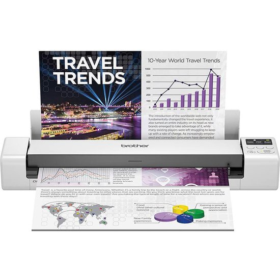 Scanner Portátil Brother DSMobile Micro SD Wifi USB Branco - DS-940DW
