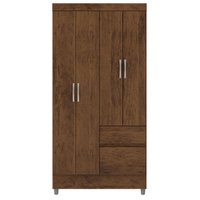 Guarda Roupa 102 cm 4 Portas PLUS 10090 Imbuia VLR