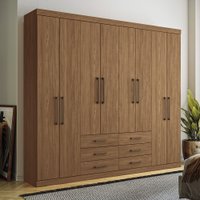Guarda Roupa 8 Portas e 6 Gavetas Havana Master Santos Andirá