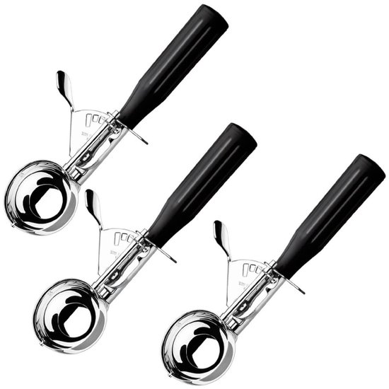 Conjunto 3 Colheres Sorvete Pegadores com Extrator Verona Br