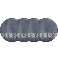 Kit 4 Pratos Rasos Tramontina Churrasco Stone Porcelana 28cm