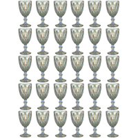 Kit 30 Taças de Vidro Furta Cor 325ml Diamond Lyor Drinks Re