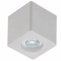 Spot Sobrepor Quadrado Branco MR16 Luminária Teto Beiral Zoo