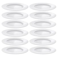 Conjunto 12 Pratos Rasos Tramontina Porcelana Branca 27 cm Maria Augusta Mesa Posta