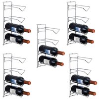 Kit 5 Suportes para Garrafas de Vinho Adegas de Parede Arama