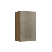 Armário Aéreo Suprema 1 Porta Freijó/Vidro Bronze 40cmx34cm