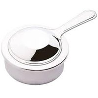 Queimador para Rechaud Inox 9,5x7x5,5cm com Abafador 200ml Fogareiro Zanella