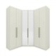 Guarda-Roupa Casal Modulado Seletto 6 Portas 3 Gavetas com Espelho Me31 Areia - Henn
