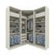 Guarda-Roupa Casal Modulado Seletto 6 Portas 3 Gavetas com Espelho Me31 Areia - Henn