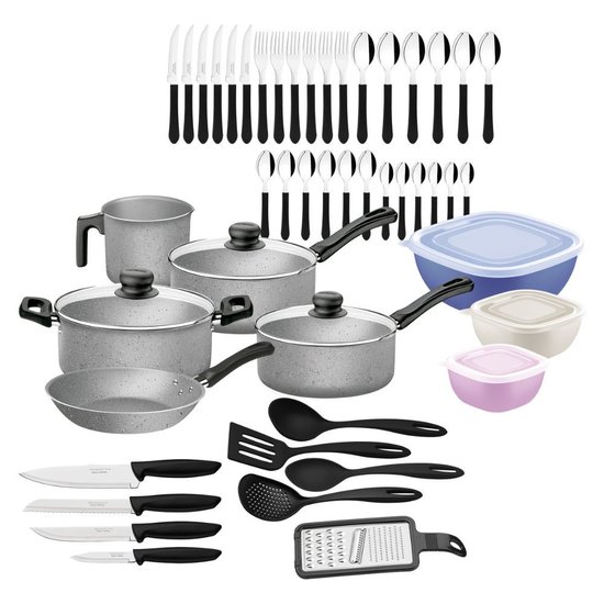 Kit Cozinha Tramontina Com 47 Peças