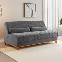 Sofá Cama 3 Lugares Reclinável Tequila Grafite - Viero Móveis
