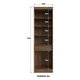 Armário Multiuso de Lavanderia 2 Portas Multimóveis CR35264 Castanho/Preto