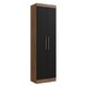 Armário Multiuso de Lavanderia 2 Portas Multimóveis CR35264 Castanho/Preto
