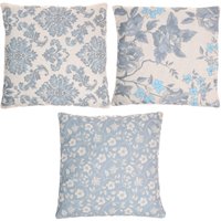 Kit 3 Almofada Panamá Decorativa 100% Algodão 45x45cm Retro