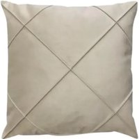 Capa de Almofada Suede Aveludada Drapeada 45x45cm Castor