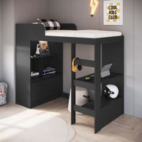 Cama Infantil Multifuncional Amsterdam 1 Porta Grafite - Art In Móveis