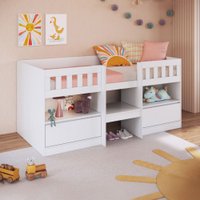 Cama Infantil Ilha Bela 2 Portas Branco - Art In Móveis