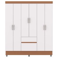 Guarda Roupa Casal 6P 2G 153 cm 10091 Branco Camarim VLR