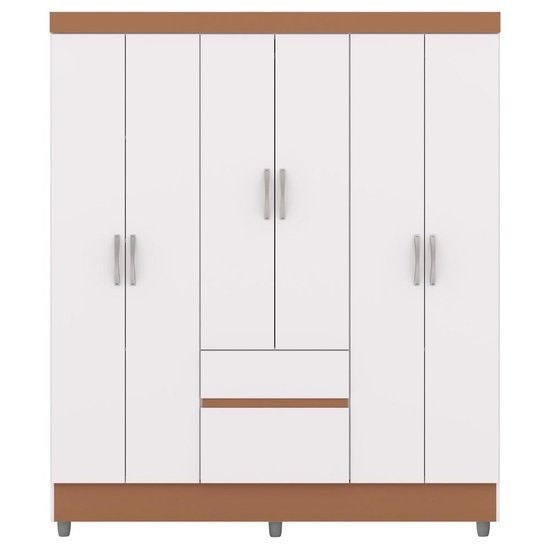 Guarda Roupa Casal 6P 2G 153 cm 10091 Branco Camarim VLR