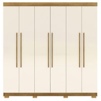 Guarda Roupa Casal 6 Portas 2G 218 cm 10037 Nature Champanhe VLR