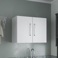 Armário de Lavanderia Aéreo com 2 Portas 57cm Multimóveis CR30039 Branco