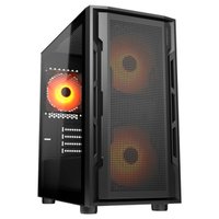 Gabinete Gamer Cougar Uniface Mini RGB, Mid Tower, Vidro Temperado, Preto -  3855C90.0003