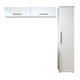 Lavanderia Modulada Uberaba 1 Armário Multiuso e 2 Armários Aéreos Branco Kaiki Móveis