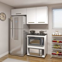 Cozinha Completa Angra 3 Portas para Fácil Acesso Kaiki Móveis