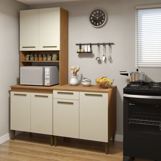Cozinha Completa Niterói Com 6 Portas 1 Gaveta Kaiki Móveis