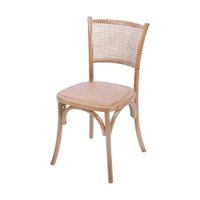 Cadeira OR-1149 em Madeira com Assento e Encosto em Rattan OR Design