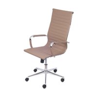 Cadeira OR-3301 Alta Corino com Base de Rodízio OR Design - Fendi