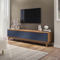Rack Kappesberg 3 Portas Canela/Azul 218cm