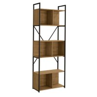 Estante Alta Com 3 Nichos 202X72 cm LI014 Freijo Preto Fosco KPB