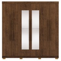 Guarda Roupa Casal 6 Portas 2G Espelho 218 cm Imbuia VLR