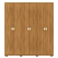 Guarda Roupa Casal 6P 4G NOR 203 cm 10109 Nature VLR