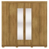 Guarda Roupa Casal 6 Portas 2G Espelho 218 cm Nature VLR