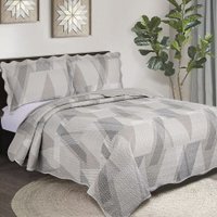 Colcha Cobre Leito Queen 3 Pe&ccedil;as Dupla Face Estampada Emcompre Camesa