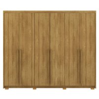 Guarda Roupa Casal 6 Portas 3 Gavetas MDF 275 cm Nature VLR