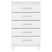 Comoda 5 Gavetas 57 cm Moden 2259 Branco Flex INCP